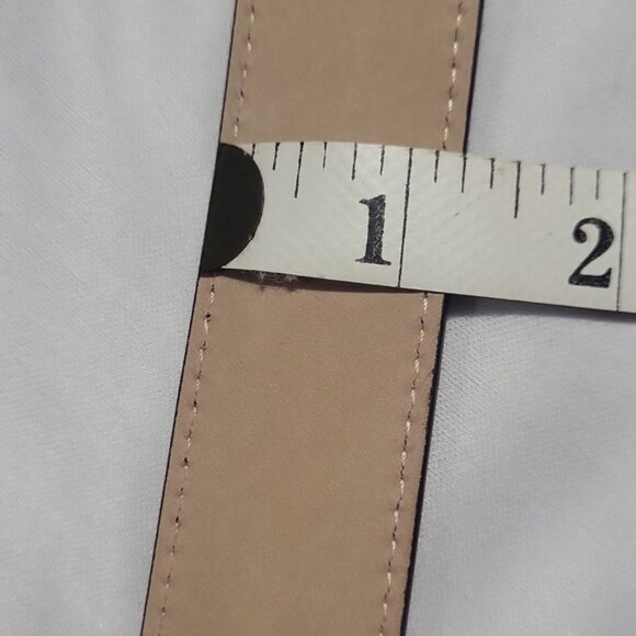 KHAITE Dark Brown Suede Belt with Gold Buckle. # K2 main image 5